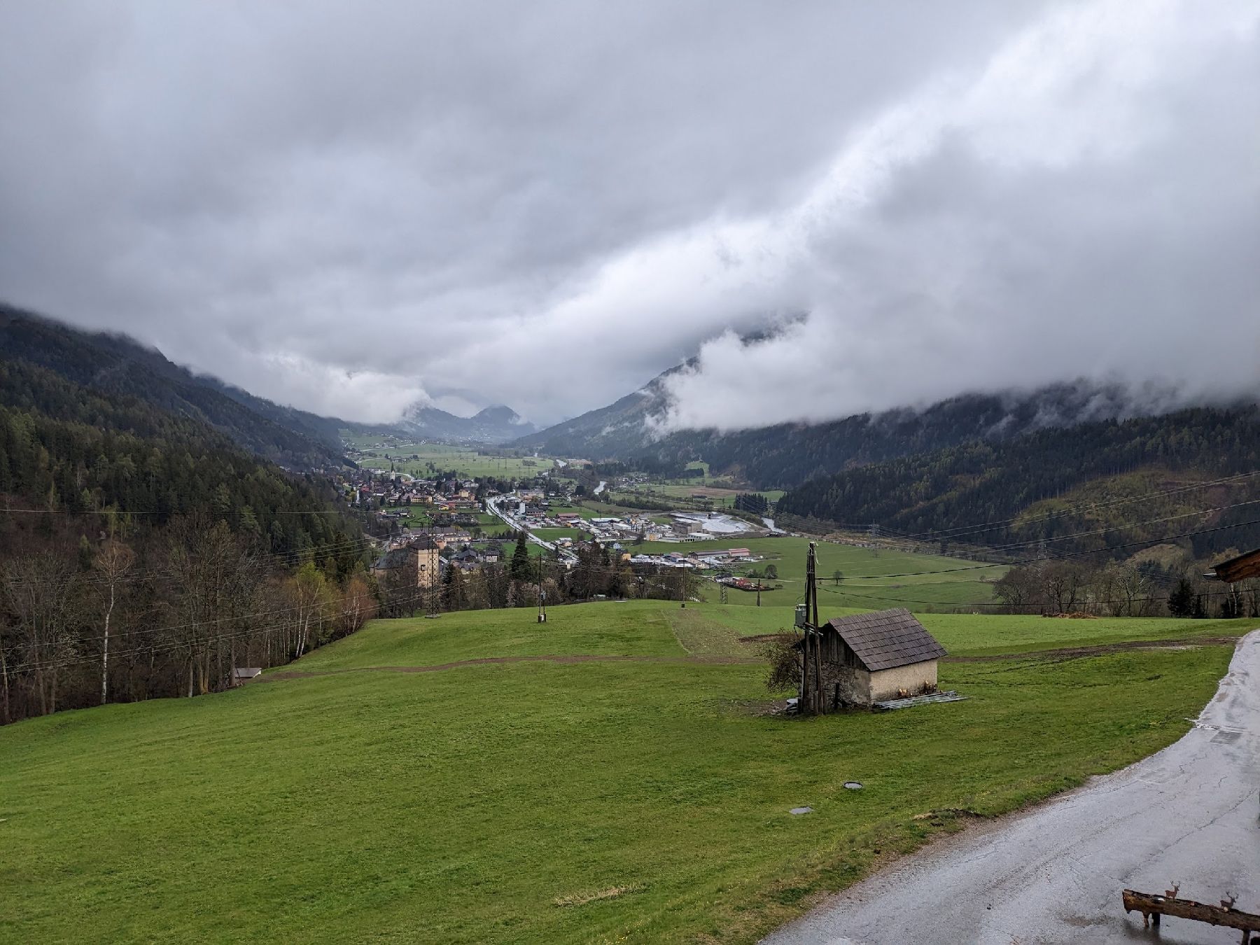 Dark clouds above Obervellach